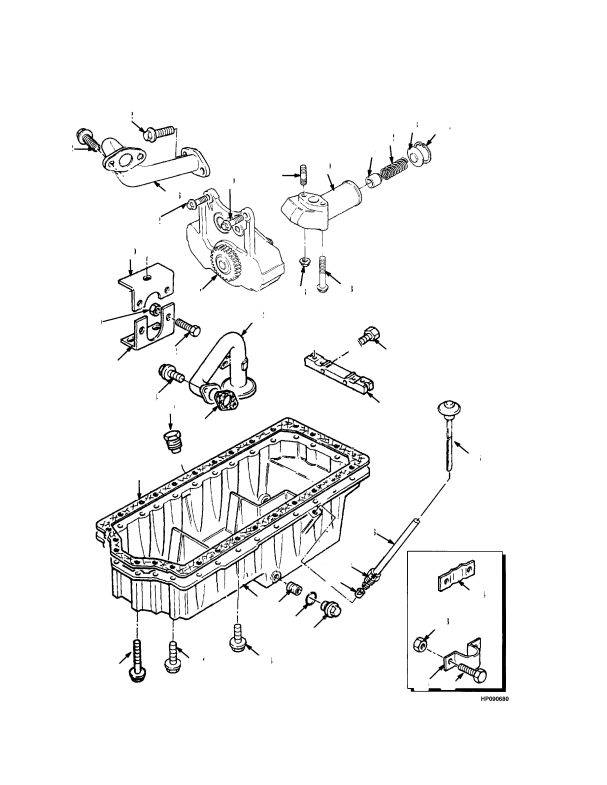 OIL SUMP TIER I ENGINE (-> S/N E019E01964A)