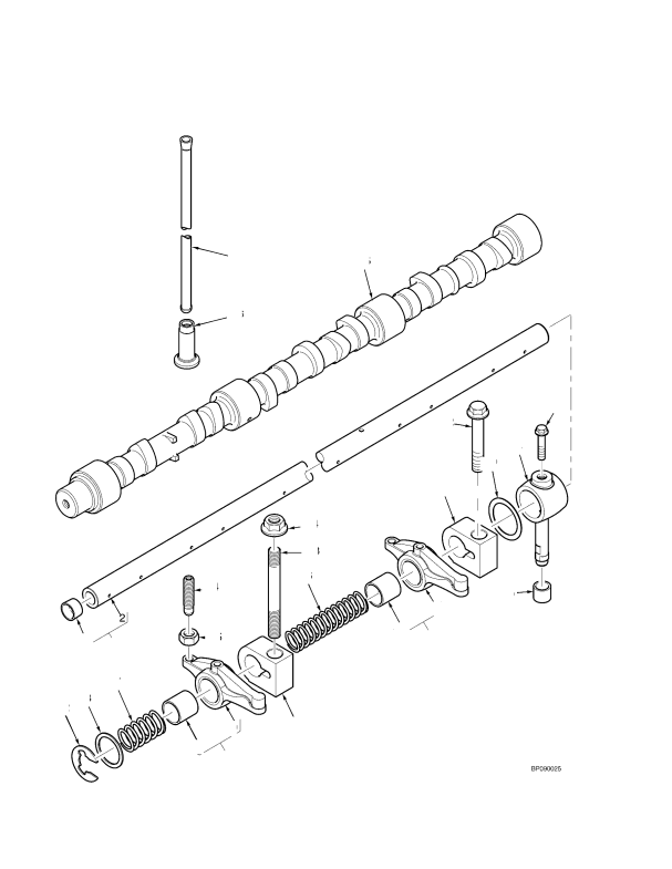 CAMSHAFT AND ROCKER ASSEMBLY TIER II ENGINE