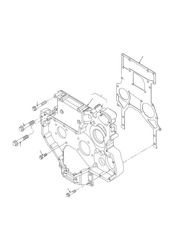 TIMING CASE AND ALTERNATOR MOUNTING TIER II ENGINE