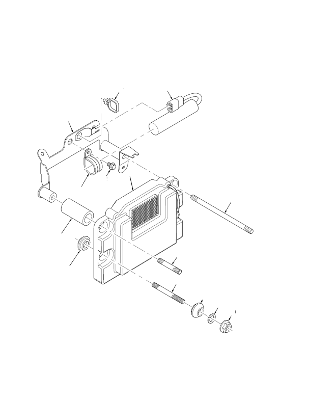 ELECTRONIC CONTROL MODULE AND MOUNTING TIER II ENGINE