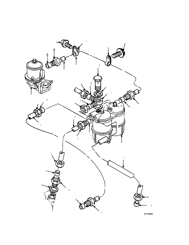 LOW PRESSURE SYSTEM TIER I ENGINE (-> S/N E019E01964A)