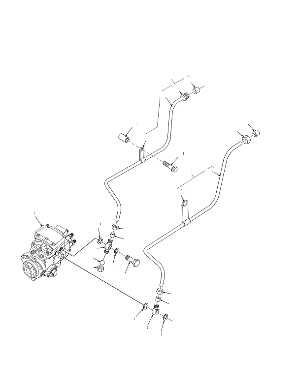 FUEL INJECTION SUPPLY AND RETURN LINES TIER II ENGINE