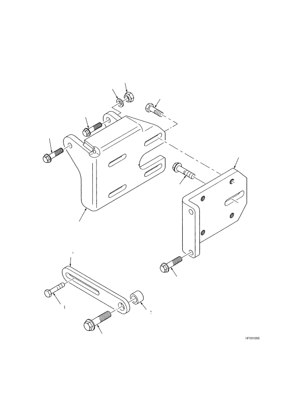 ALTERNATOR BRACKET AND ATTACHING PARTS PERKINS TIER II ENGINE