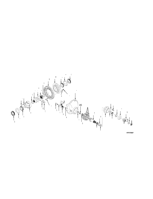 DIFFERENTIAL AND CARRIER DRY BRAKE (-> S/N E019E02009A)