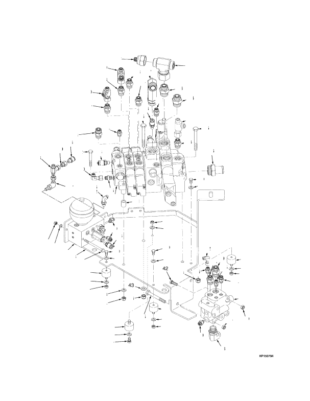 HYDRAULIC VALVE AND ATTACHING PARTS