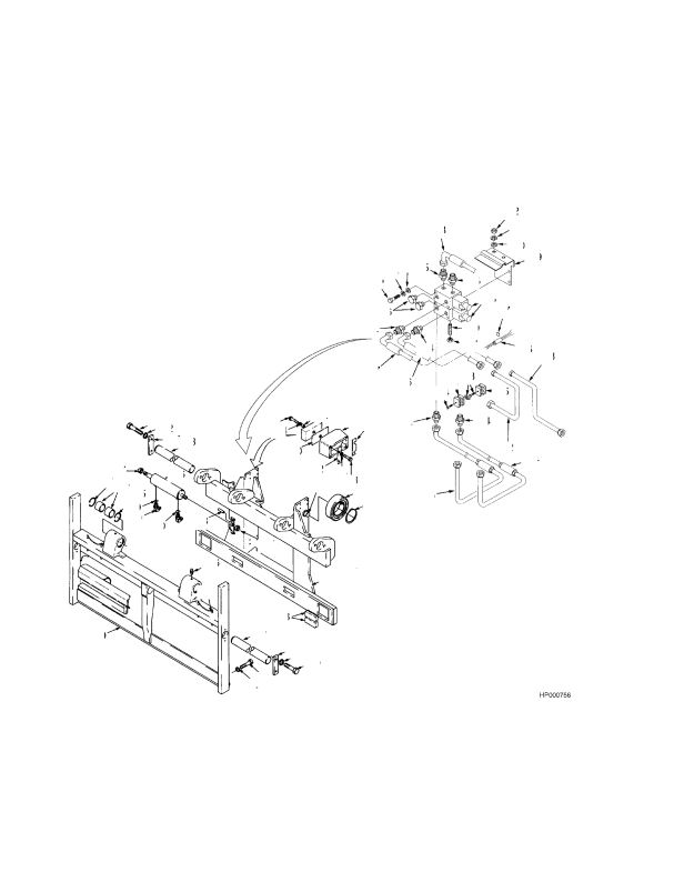 SIDE-SHIFT CARRIAGE FOUR AND FIVE FUNCTION (-> S/N E019E01950A)