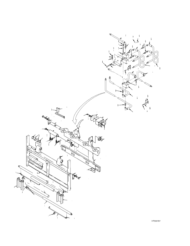 SIDE-SHIFT CARRIAGE INDIVIDUAL FORK POSITIONER (-> S/N E019E01950A)