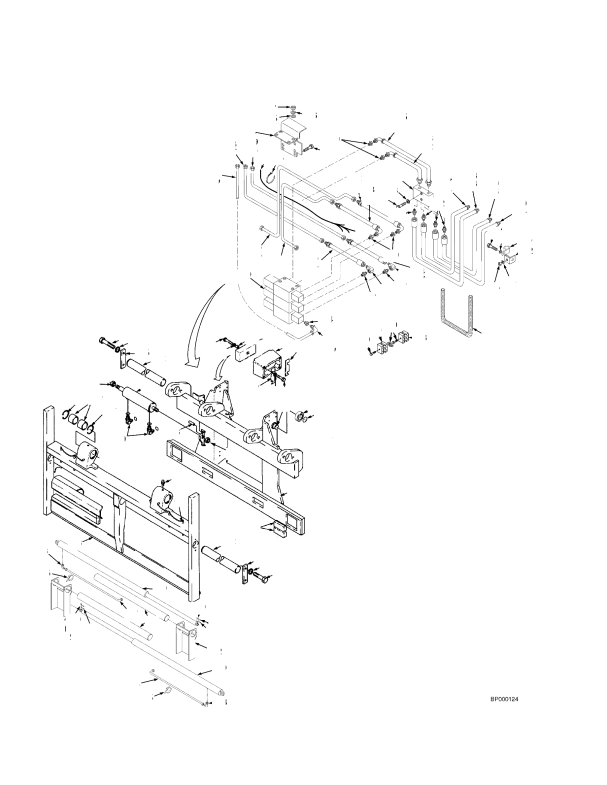 SIDE-SHIFT CARRIAGE SIMULTANEOUS FORK POSITIONER -> FOUR FUNCTION (S/N E019E01951A ->)