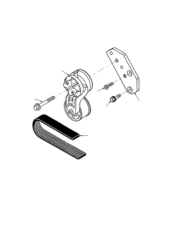 ACCESSORY DRIVE BELT AND TENSIONER CUMMINS LPG
