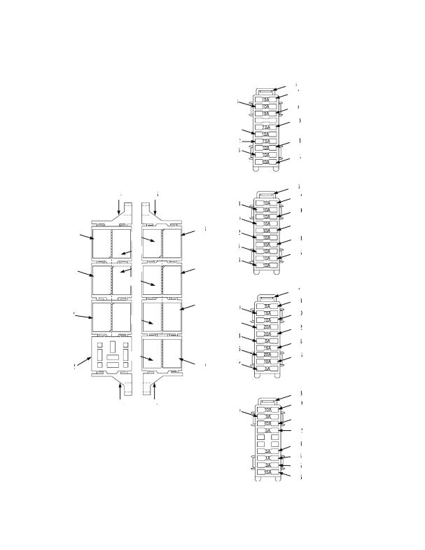WIRE HARNESS CAB CONSOLE RELAYS AND FUSES -> SHEET 3 OF 3