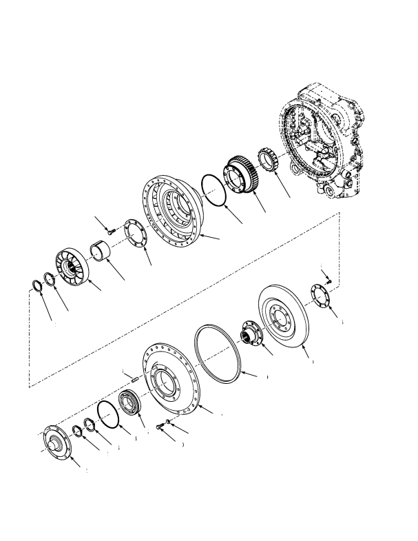 TORQUE CONVERTER ASSEMBLY PERKINS (-> S/N F019E01601B)