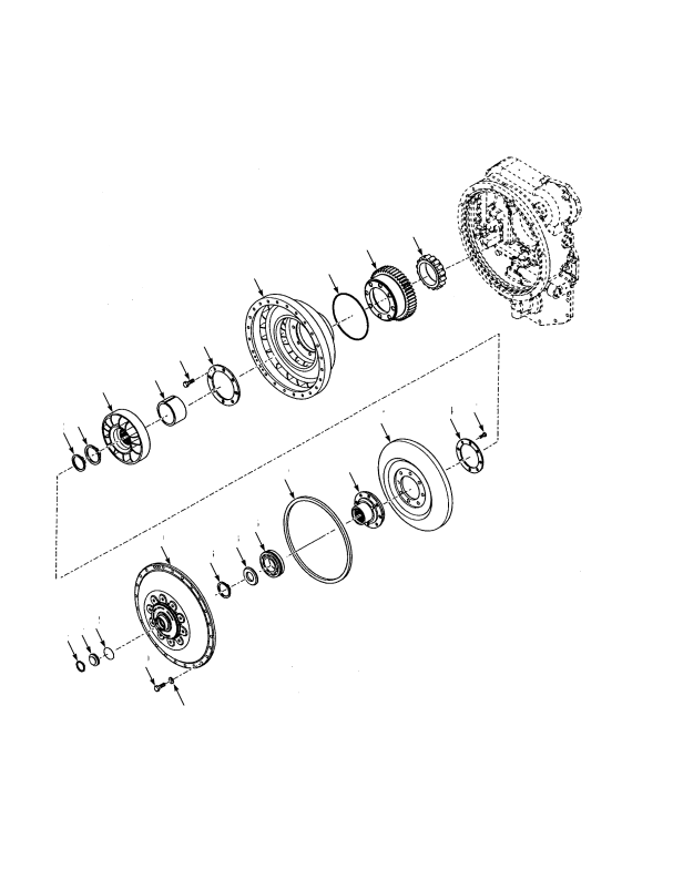 TORQUE CONVERTER ASSEMBLY PERKINS (S/N F019E01602B ࢐)