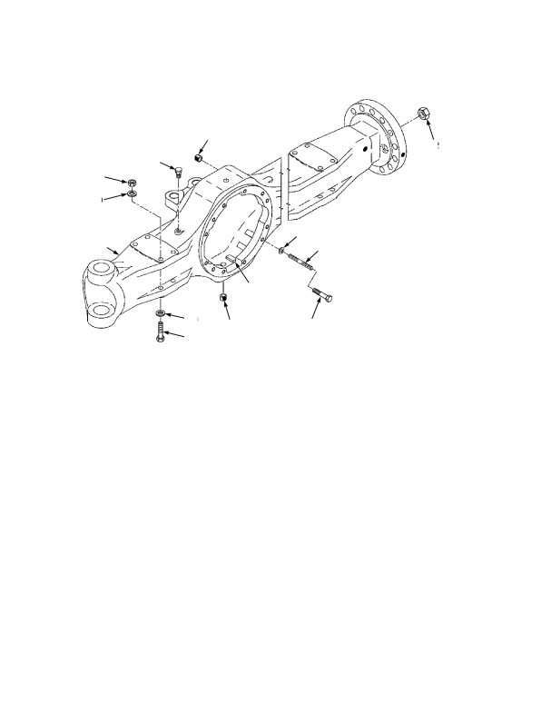 AXLE HOUSING AND ATTACHING PARTS