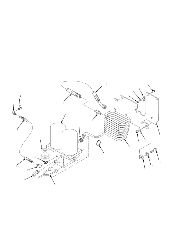 AIR DRYER AND ATTACHING PARTS (S/N F019E01529B -> S/N F019E02149D)