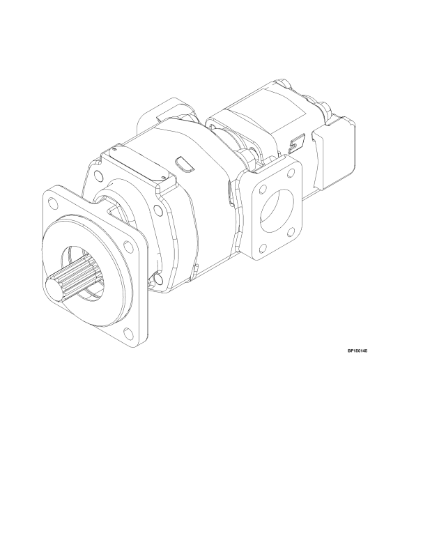 HYDRAULIC PUMP LPG (-> S/N F019E02168D)