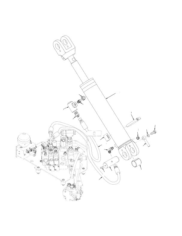 TILT CYLINDER AND ATTACHING PARTS