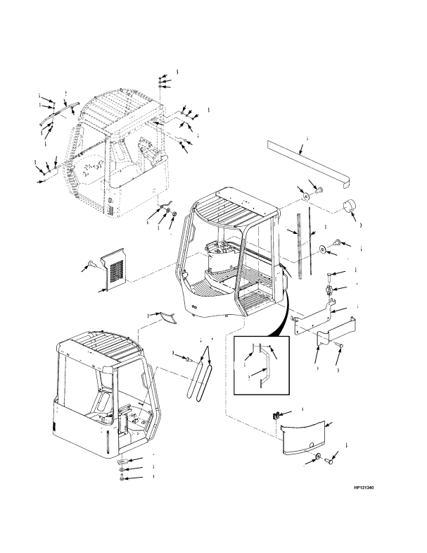 CAB ATTACHING PARTS