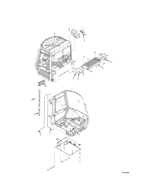 AIR CONDITIONER SYSTEM ASSEMBLY CLOSED CAB WITH AIRCO