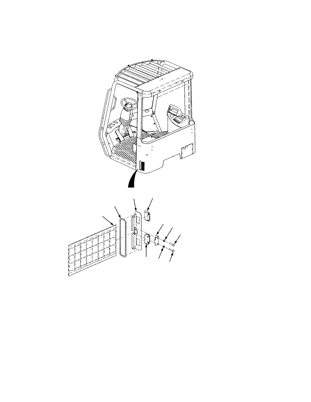 EUROPE AIR CONDITIONER FILTER AND COVER ASSEMBLY CLOSED CAB