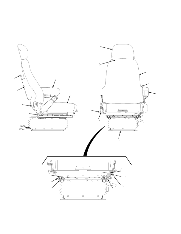  EUROPE SEAT ASSEMBLY DELUXE SUSPENSION — CLOSED CAB ONLY