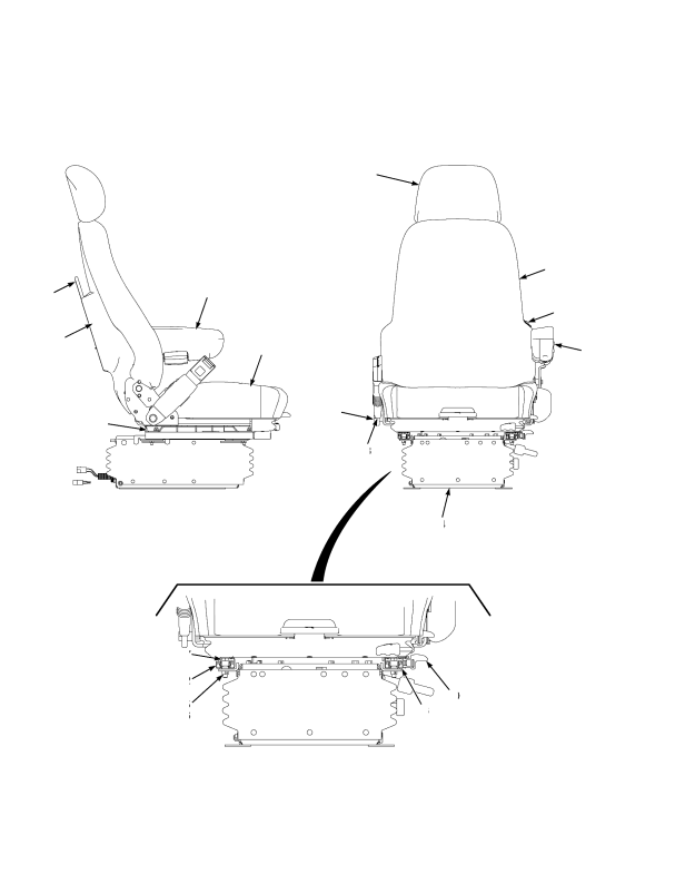  EUROPE SEAT ASSEMBLY CLIMATE CONTROL CAB