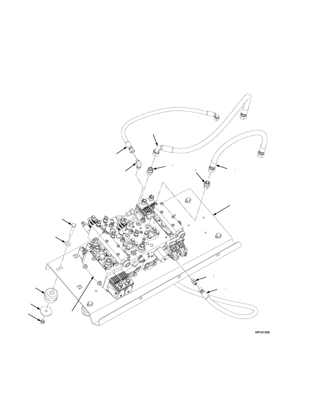 EUROPE HYDRAULIC CONTROL VALVE AND ATTACHING PARTS PAGE 1 OF 3 (S/N G008E01611K ->)