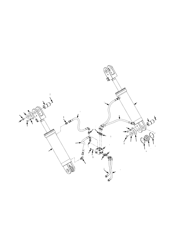 TILT CYLINDERS AND ATTACHING PARTS