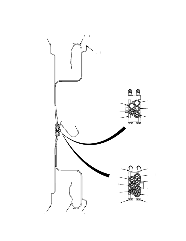 BLOCK ASSEMBLY, TWIN 12-PORT WITH METERING UNITS NUMBER 3, 8, AND 10