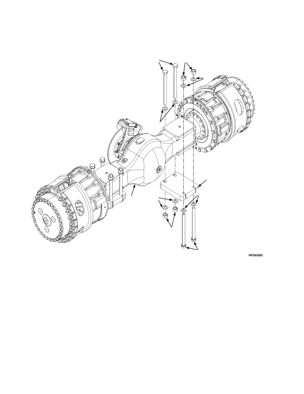 EUROPE  DRIVE AXLE MOUNTING H25XM/XMS