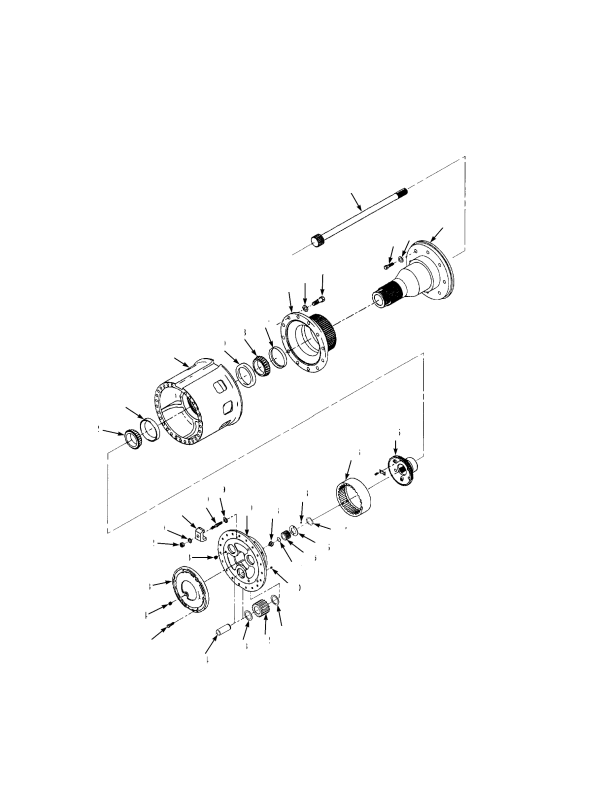 EUROPE HUB AND SHAFT ASSEMBLY H28-32XM/XMS