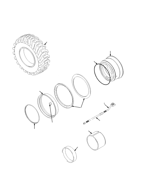 EUROPE DRIVE TIRES AND WHEELS TRELLEBORG TR900 — 16 X 25