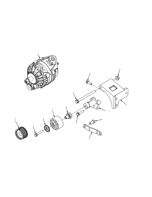 EUROPE ALTERNATOR AND MOUNTING TIER III ENGINE