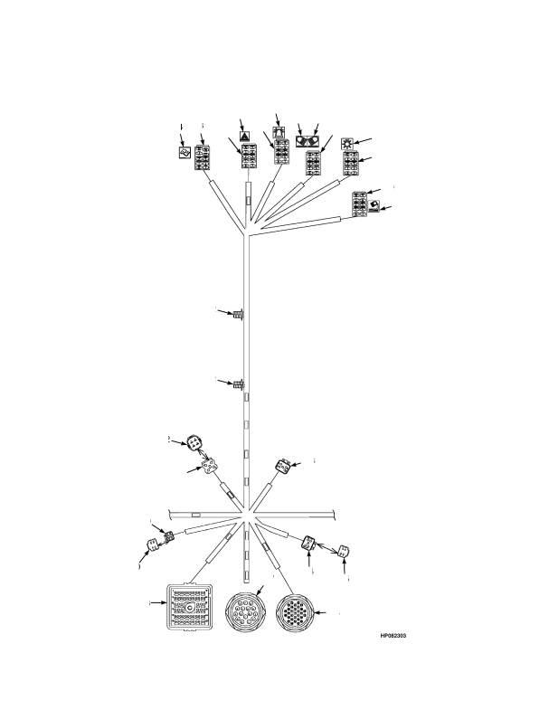 EUROPE WIRE HARNESS CAB SIDE CONSOLE PAGE 2 OF 4 -> TIER III ENGINE (PENDING PER ECN 68653 ->)