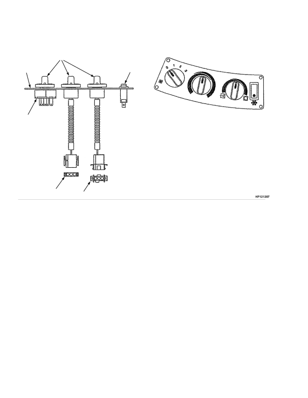 EUROPE CONTROL PANEL ASSEMBLY HEATER AND AIR CONDITIONER