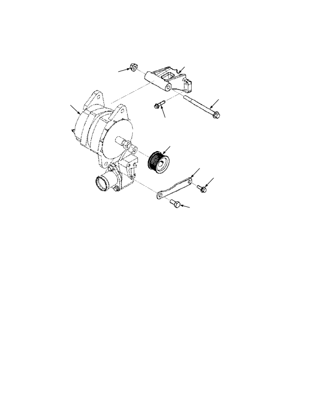 EUROPE ALTERNATOR AND MOUNTING  STAGE 3B ENGINE