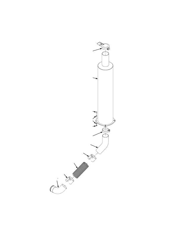 EUROPE EXHAUST SYSTEM TIER III ENGINE (-> S/N G008E01564J EXC. 01557)