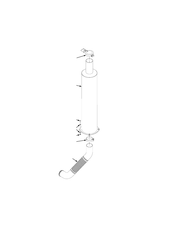 EUROPE EXHAUST SYSTEM TIER III ENGINE (PENDING PER ECN 68600-73 ->) (S/N G008E01565J -> INC. 01557)