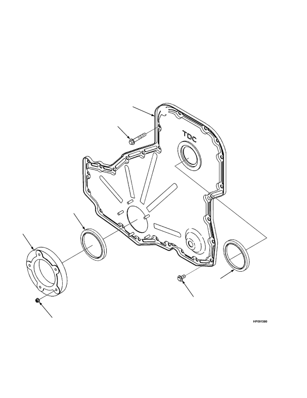 EUROPE FRONT GEAR COVER TIER III ENGINE