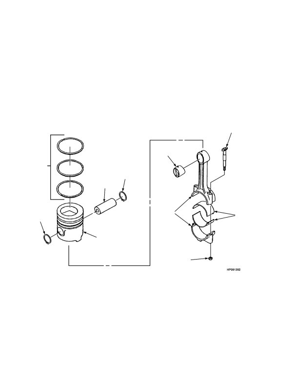 EUROPE PISTON AND CONNECTING ROD TIER III ENGINE