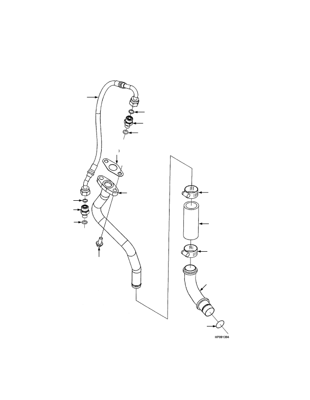 EUROPE TURBOCHARGER PLUMBING TIER III ENGINE