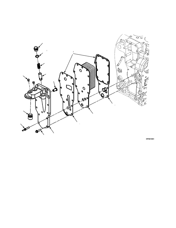 EUROPE ENGINE OIL COOLER STAGE 3B ENGINE