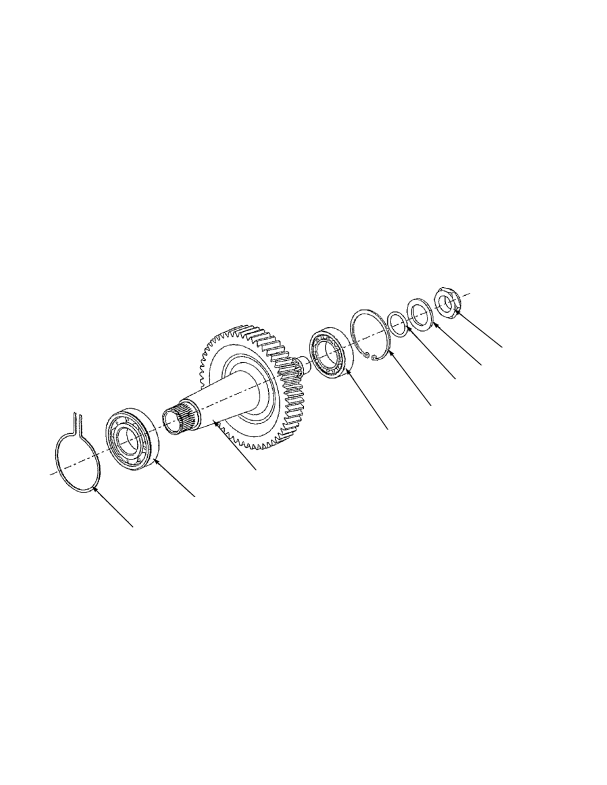 OUTPUT SHAFT (S/N G019E02449H ->)