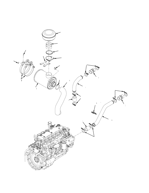 AIR INTAKE SYSTEM DIESEL -> WET BRAKE
