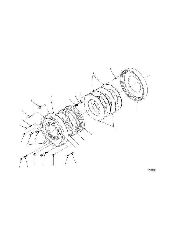 BRAKE ASSEMBLY WET BRAKE