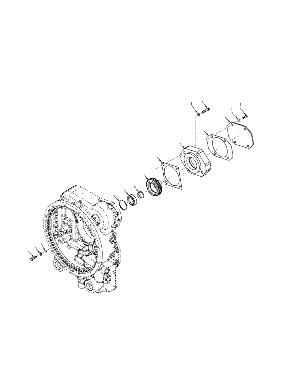 AUXILIARY PUMP DRIVE (-> S/N G007E01732B PERKINS) (-> S/N G007E01719B (CUMMINS))