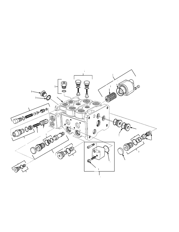 CONTROL VALVE ASSEMBLY LIFT AND TILT