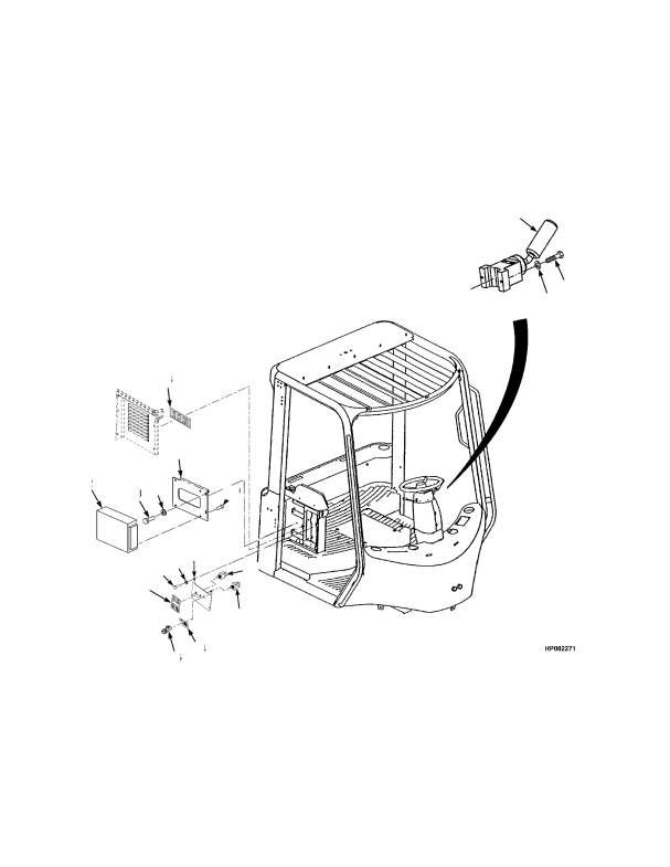 TRANSMISSION CONTROLLER AND SHIFT LEVER OPTIONAL CONFIGURATION WITH ECO-ELO/HIP AND DPF REGEN SWITCH — TIER IV INTERIM ENGINE