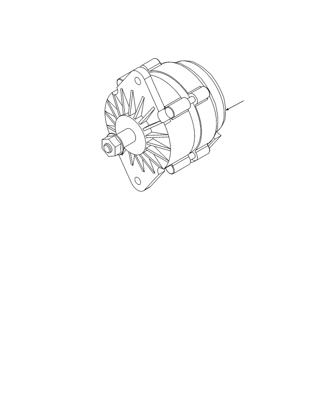 ALTERNATOR BRACKET AND ATTACHING PARTS PERKINS TIER II ENGINE