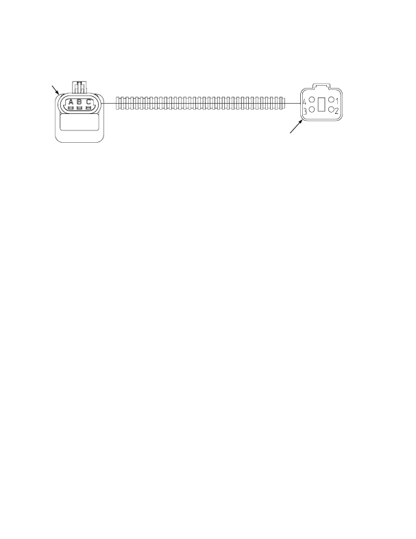 WIRE HARNESS COOLANT LEVEL SWITCH — STAGE 3B ENGINE