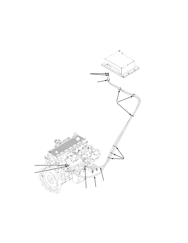 CAB HEATER HOSES — TIER III ENGINE